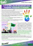 Le 17 mai 2021 : Journée Internationale contre l'homophobie, la lesbophobie, la transphobie...